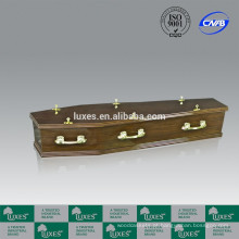 Caixão de madeira barato com caixão lidar com LUXES estilo australiano caixão A20-GSK